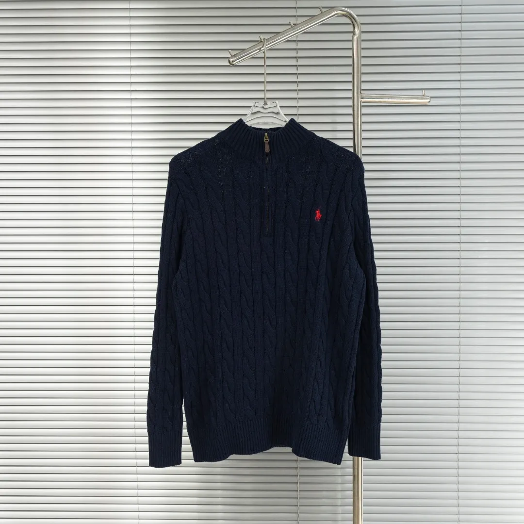 P290 top version (different currencies) You can scan the QR code to enter the official website Style: Ralph Lauren POLO Ralph Lauren small label embroidered knitted old money style half-zip pullover long-sleeved sweater Color: Picture color Size: XS-XL Fabric: Pure cotton Accessories: Full set of customized accessories No gender distinction, same style for men and women